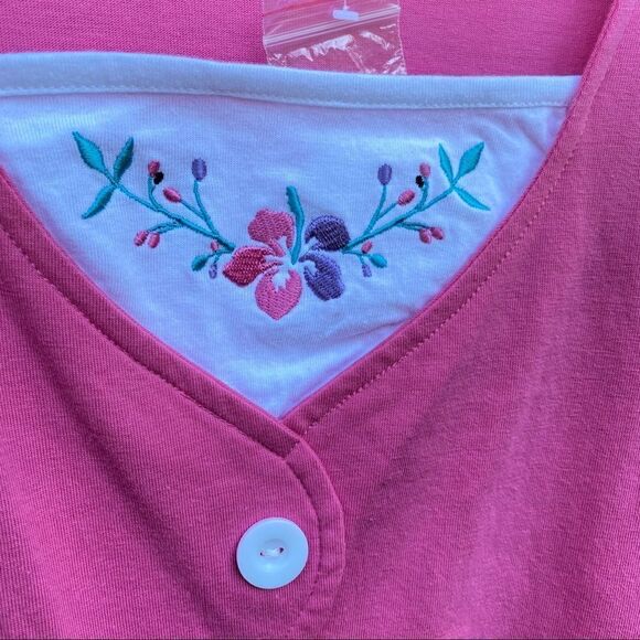 BLAIR Pink Short Sleeve NWOT Vintage Top M - Picture 9 of 11